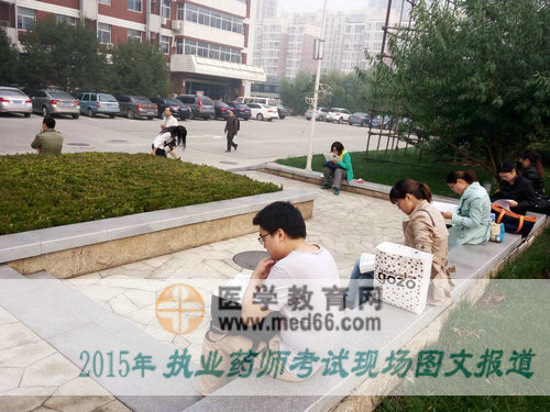 隨處可見抓緊時間復習的2015年執(zhí)業(yè)藥師考友