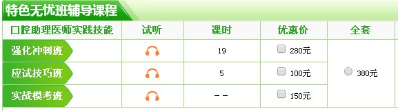 口腔助理醫(yī)師技能考試輔導機構