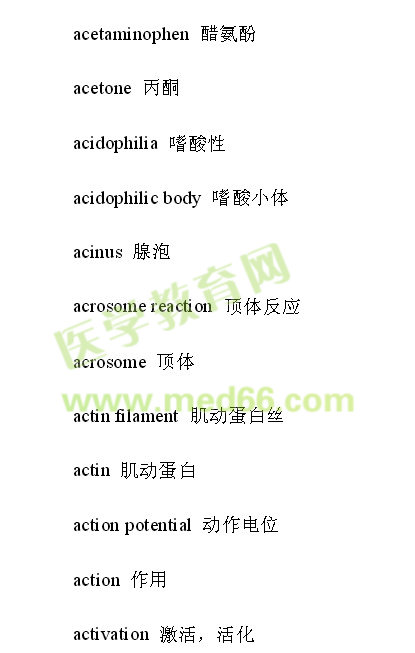 臨床醫(yī)學(xué)英文術(shù)語（三）
