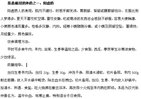 容易患痛經(jīng)的體質(zhì)有哪些？