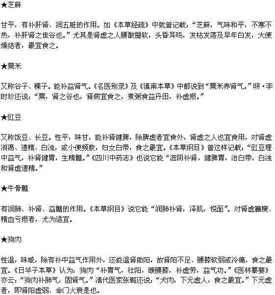 哪些食物有助于補(bǔ)腎養(yǎng)腎？