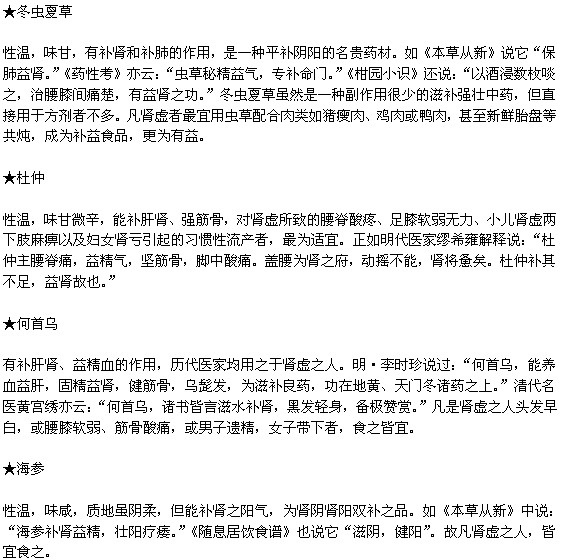 哪些食物有助于補(bǔ)腎養(yǎng)腎？