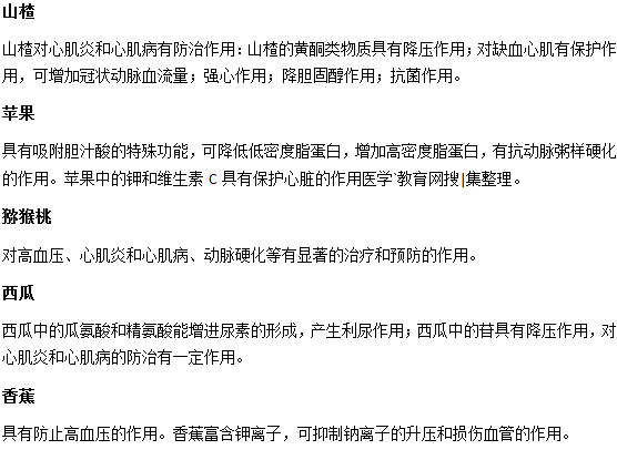 心肌炎患者吃什么水果比較好？