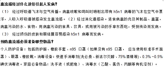 預(yù)防禽流感首先從知道這些禽流感的常識開始
