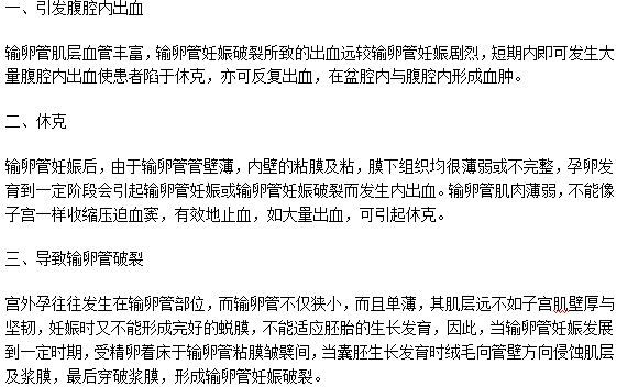 異位妊娠癥會造成什么嚴(yán)重的后果