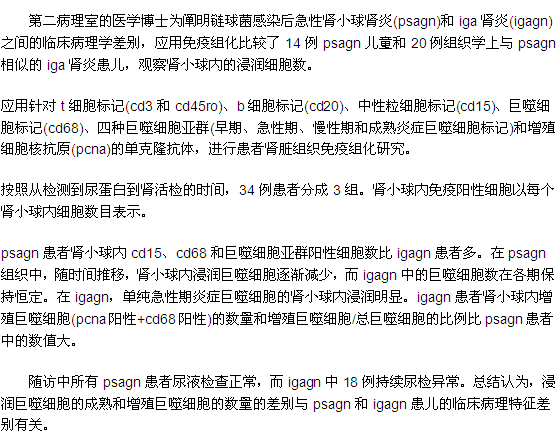 關于兒童IgA腎炎您了解多少