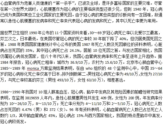 冠心病是否好發(fā)？死亡率是什么情況？