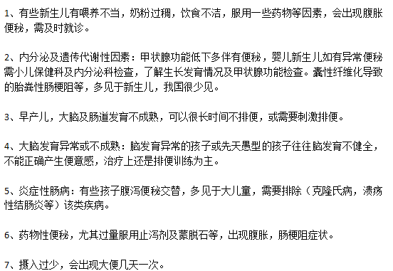 遠離小兒便秘需要規(guī)避的因素有哪些？