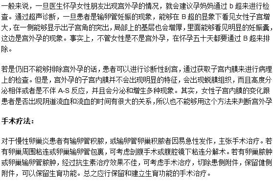 做B超檢查可以測(cè)出是不是宮外孕嗎？