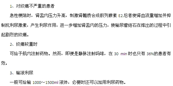 腎結(jié)石引起的急性腎絞痛如何治療？