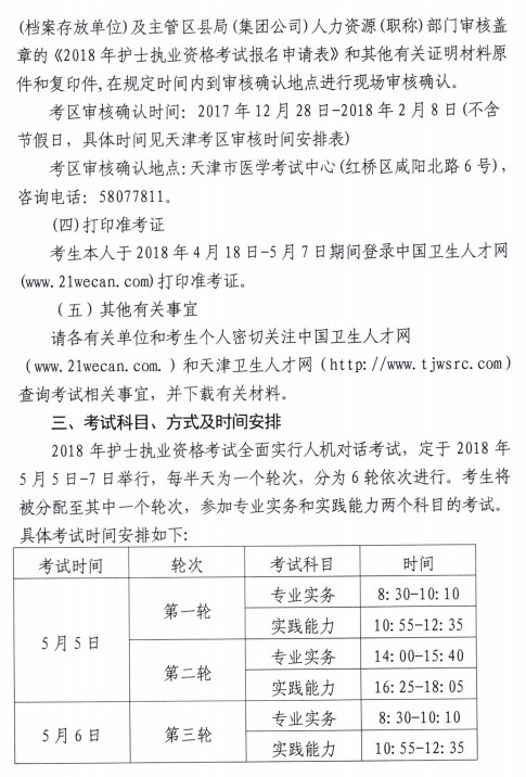 天津市2018年護(hù)士資格考試報(bào)名要求|現(xiàn)場確認(rèn)安排