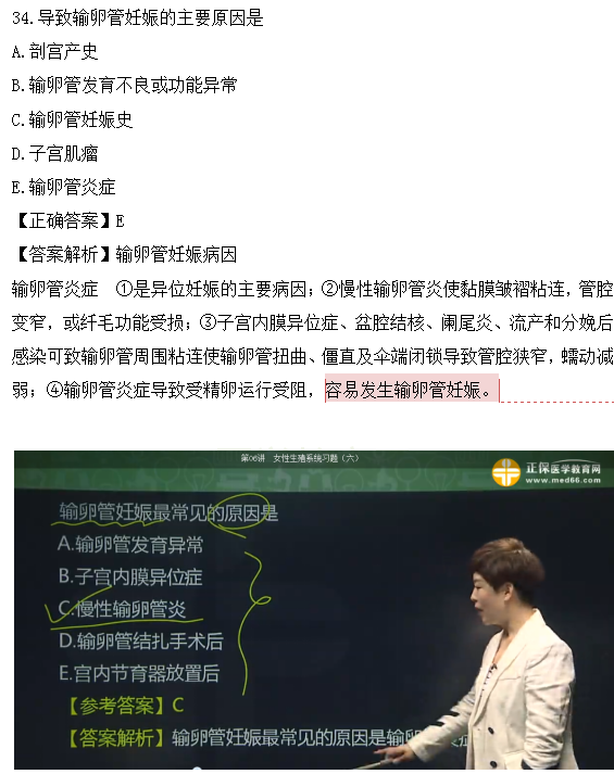 醫(yī)學(xué)教育網(wǎng)課程vs2018年臨床執(zhí)業(yè)醫(yī)師試題圖文對比第四單元（3）