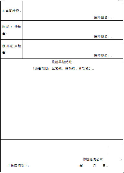 2018護(hù)士注冊(cè)體檢表_護(hù)士注冊(cè)健康體檢表下載
