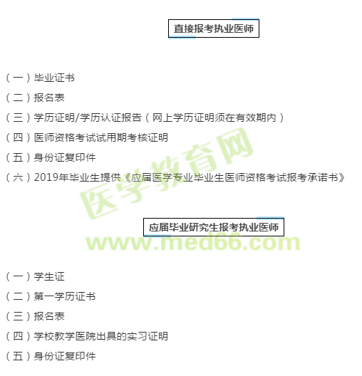 醫(yī)師資格實踐技能考試現場審核材料匯總