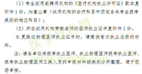 【柳州】2019年臨床執(zhí)業(yè)醫(yī)師現(xiàn)場報名確認(rèn)時間/提交材料通知！