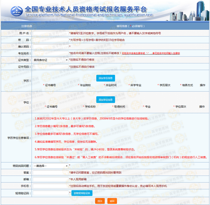 2019年執(zhí)業(yè)藥師考試報(bào)名注冊(cè)用戶(hù)名都需要填寫(xiě)哪些信息？