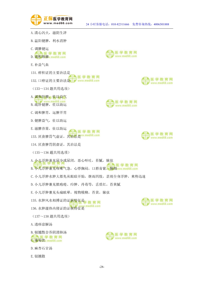 2019年中醫(yī)執(zhí)業(yè)醫(yī)師二試模考測評試卷