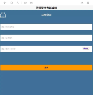 2019年醫(yī)師資格考試成績(jī)查詢