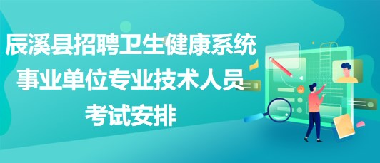 懷化市辰溪縣招聘衛(wèi)生健康系統(tǒng)事業(yè)單位專業(yè)技術(shù)人員考試安排