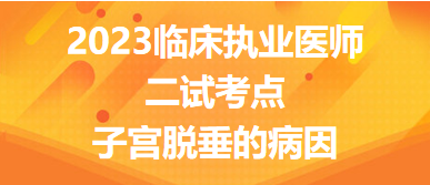 2023臨床執(zhí)業(yè)醫(yī)師二試考點