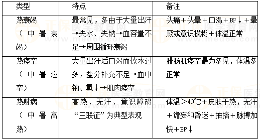 重度中暑分類